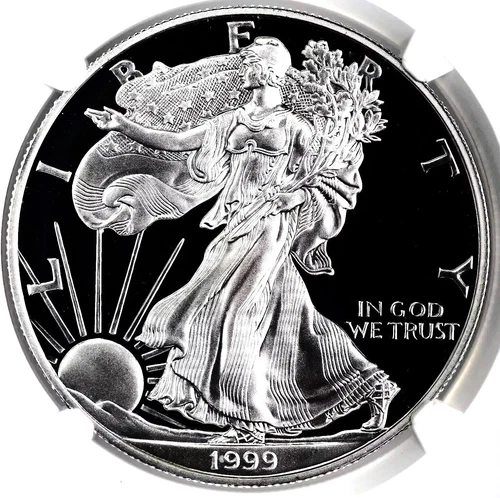 1999-P American Silver Eagle $1 NGC Certified PF-69 Ultra Cameo
