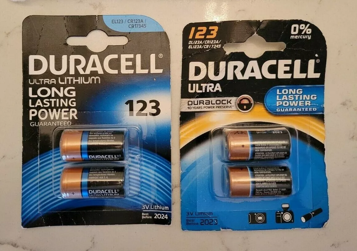 renhed maler flaske New Package of 123 Duracell Ultra Lithium CR123A CR17345 EL123 3V Batteries  | eBay