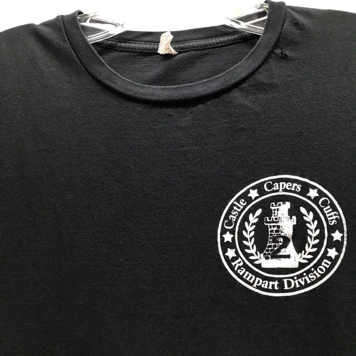 Castle Capers Cuffs Rampart Division Since 1966 Tshirt Adult