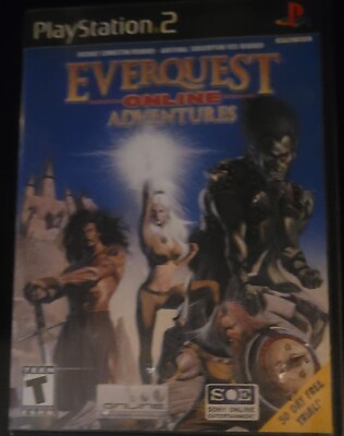 EverQuest Online Adventures (Sony PlayStation 2, 2003) with Manual