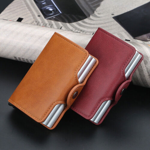 Kreditkartenetui mit Geldklammer Mini Portmonee RFID Schutz Wallet Geldbörse Neu - Bild 7 von 32