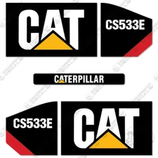 Fits Caterpillar CS533E Decal Kit Vibratory Compactor - 7 YEAR OUTDOOR 3M VINYL!