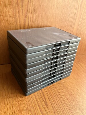 KONVOLUT 12 X AMARAY LEERE GEBRAUCHTE DVD/CD HÜLLEN SCHWARZ, REIN UND RAUS GEREINIGT PERFEKT