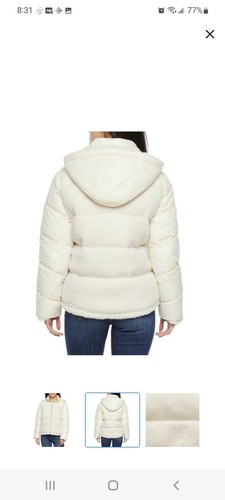 a.n.a Water Resistant Heavyweight Sherpa Coat Size L MSRP $180 NWT Color Birch - Picture 2 of 4