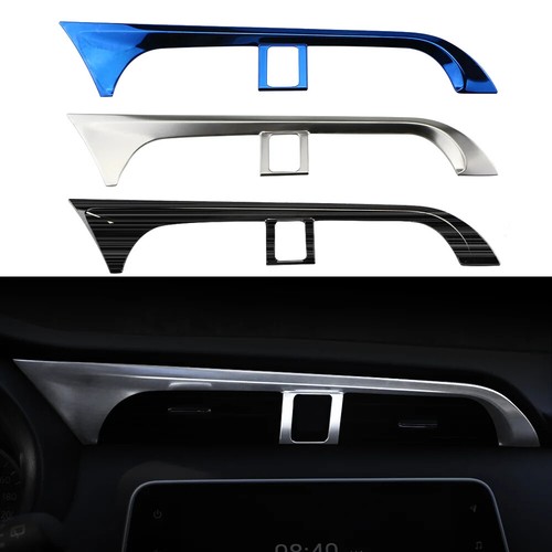 LHD Stainless Steel Car Center A/C Vent Trim Fit for Nissan Kicks 2017 - 2022 - Foto 1 di 14