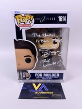 David Duchovny Signed Fox Mulder X-Files Funko 1614 w/ QUOTE + JSA COA