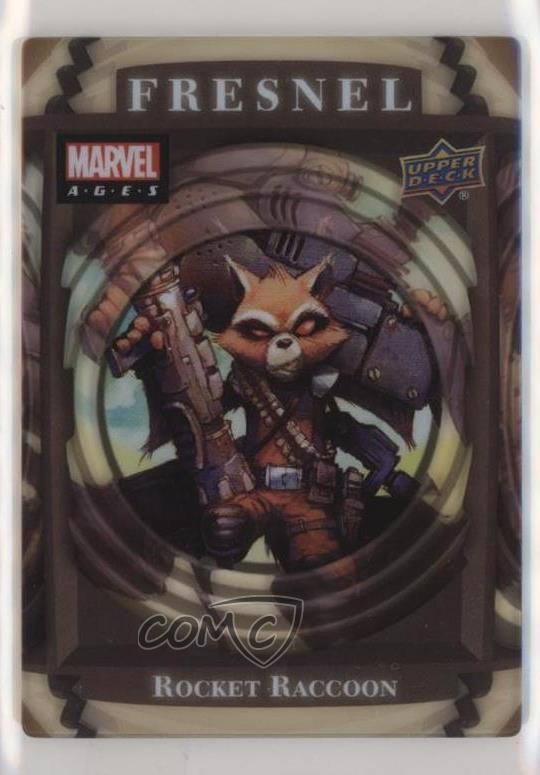 2020 Upper Deck Marvel Ages Fresnel SP Rocket Raccoon #F-26 i1f