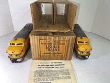 lionel postwar 2023 Union Pacific AA Set With Box Insert And Instructions