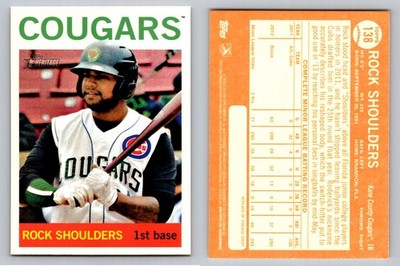 Rock Shoulders 2013 Topps Heritage Minors Kane County Cougars | eBay