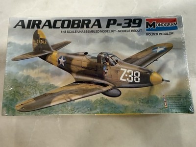 Monogram P-39 Airacobra 1:48 #6844 - FREE SHIPPING - FACTORY SEALED