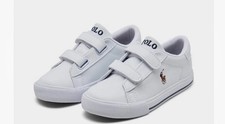 Polo Ralph Lauren Hook  Loop Boys Easten II EZ White /Blue Sneakers