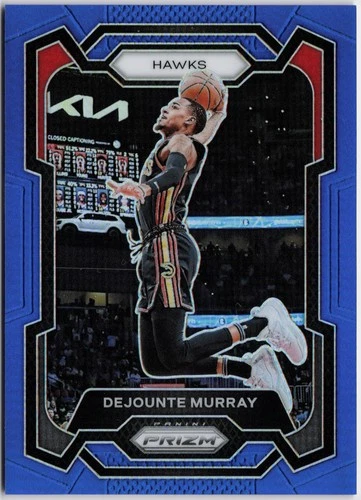 2023-24 Panini Prizm #112 Dejounte Murray Prizms Blue #/199