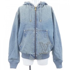 Authentic Louis Vuitton LOUIS VUITTON Hooded Workwear Denim Blouson HUA53WPC...