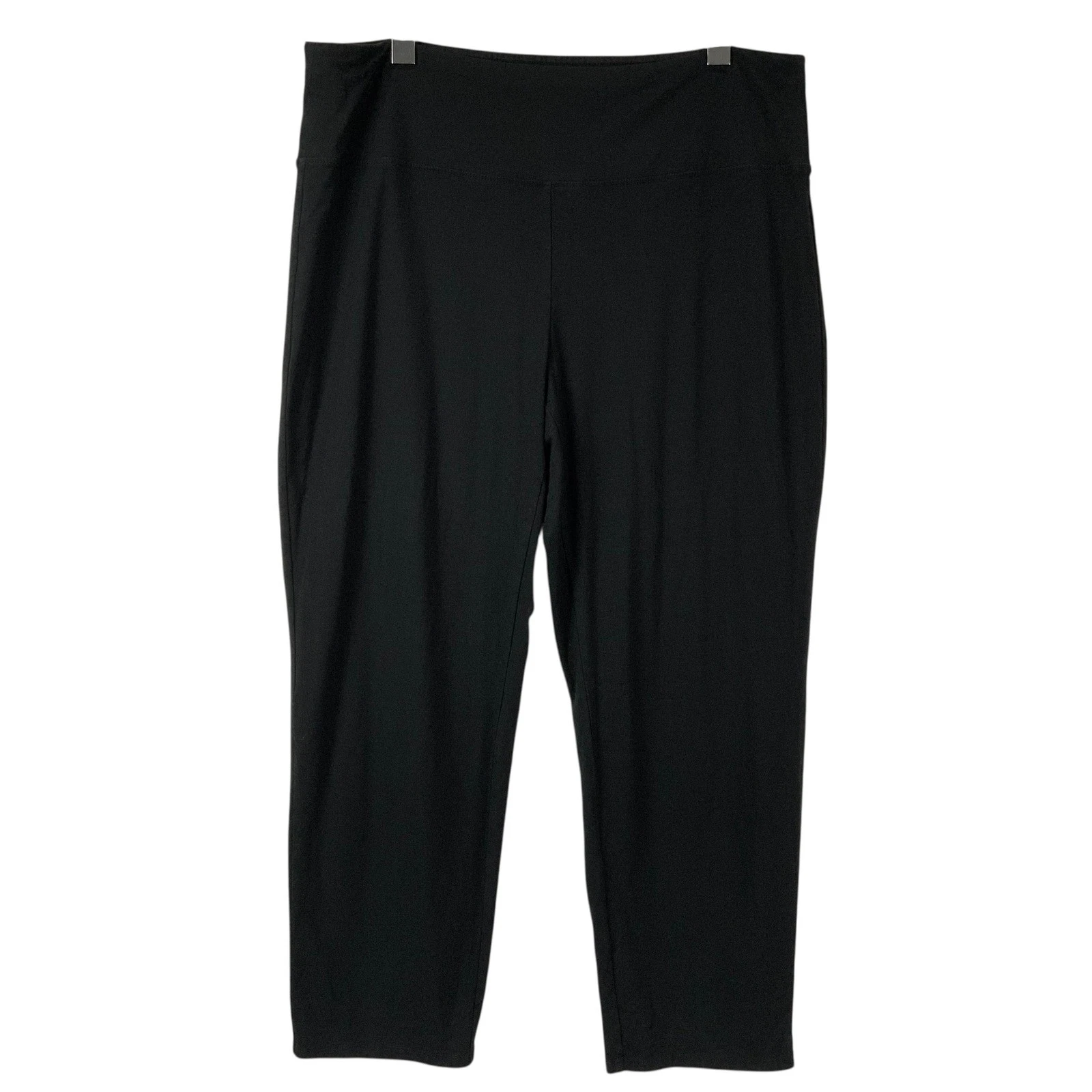 J. Jill Wearever Collection Black Smooth Fit Cropped Leggings Pants Size L
