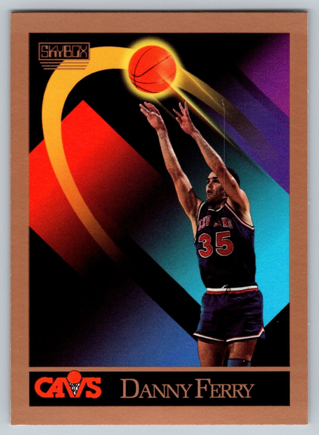 1990-91 Skybox #374 Danny Ferry RC Cleveland Cavaliers