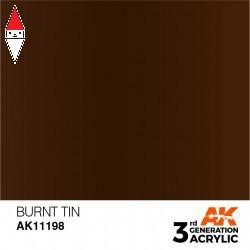 ACRILICO MODELLISMO AK INTERACTIVE BURNT TIN 17ML