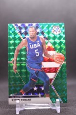 Kevin Durant #251 2019-20 Panini Mosaic Green Prizm USA