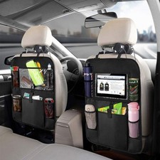 Auto Rücksitz Organizer mit Tablet Halter | Sitzschutz & Aufbewahrung