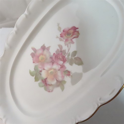 Bavaria Schumann Briar Rose Porcelain Oval Platter - Picture 3 of 6
