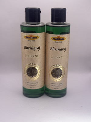2-Pack Khadi India Bhringraj Hair Oil 210ml Each