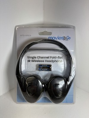Audiovox Movies To Go Single Channel Fold Flat IR Wireless Headphones NEW IN BOX
