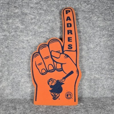 Vintage 80'S Orange Rico/Tag Express San Diego Padres Foam Finger Baseball