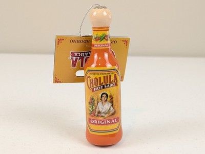 Cholula Hot Sauce Bottle Christmas Ornament Original Flavor NEW w/ Tag Ruz