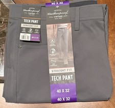 Weatherproof Vintage Men's Stretch Tech Pant Straight Fit GRAY - 40x32