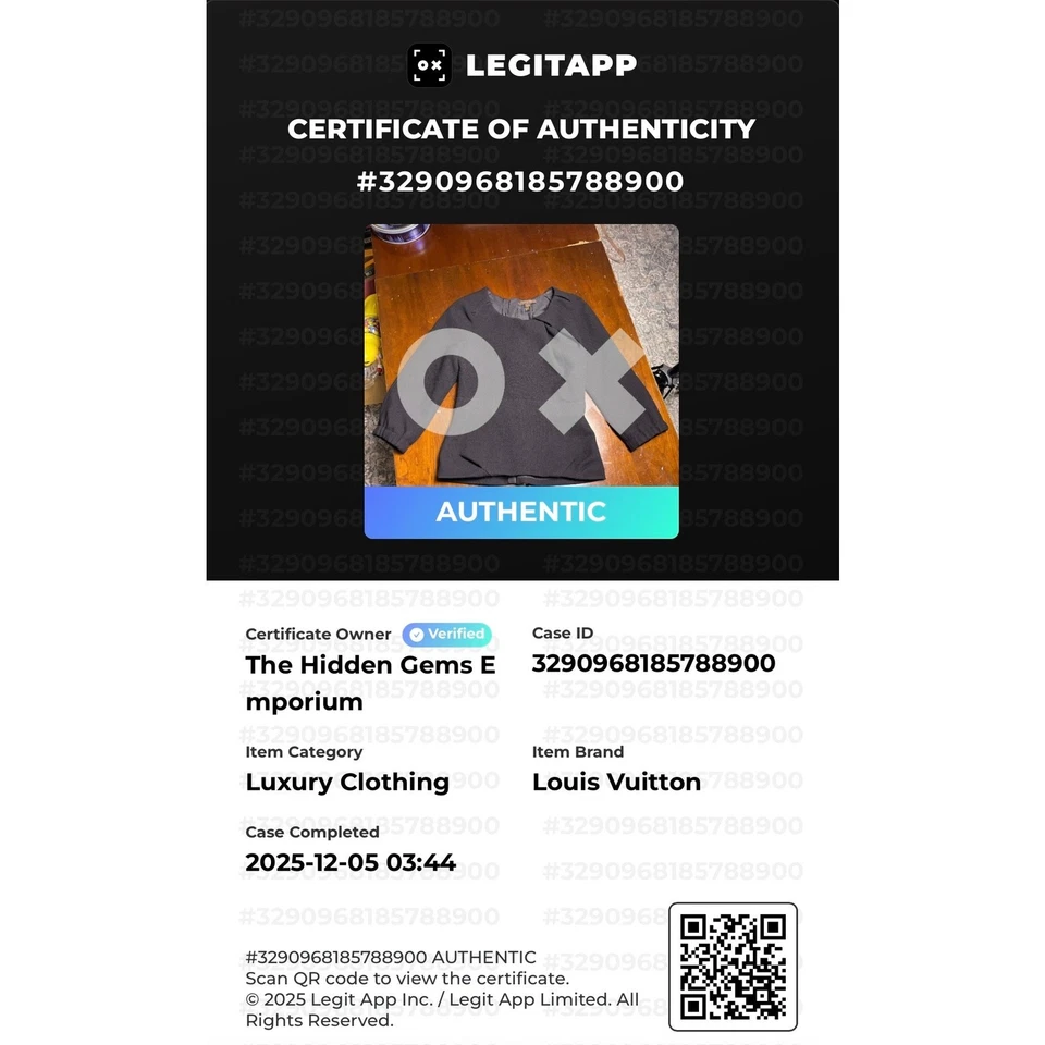 Top Louis Vuitton 2006 vintage de lana y seda negro de Marc Jacob para mujer FR 34 Foto 2 de 4