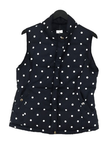 Joules Women's Coat UK 12 Blue Polkadot 100% Polyester Overcoat