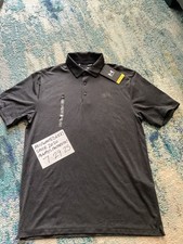 NWT Under Armour Playoff 3.0 Black Golf Polo Shirt Men  s Sz S FREE SHIPPING 