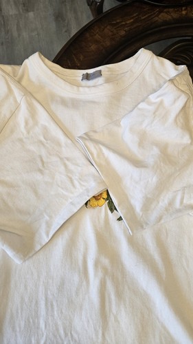 Dior x Denim Tears Embroidered Logo Flower Design T Shirt Used - Picture 11 of 14