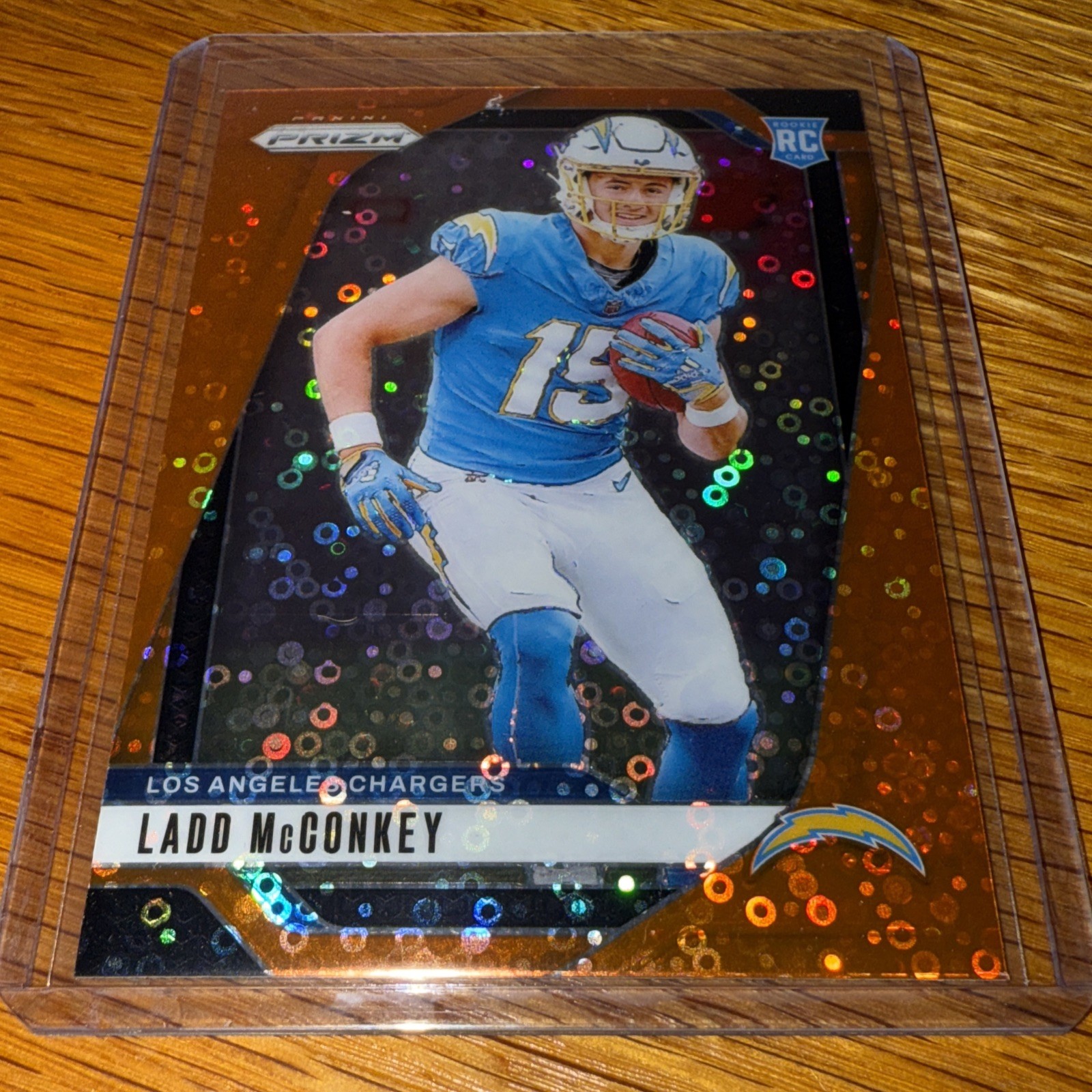 2024 Panini Prizm - [Base] - Disco Prizm #365 - Rookies - Ladd McConkey