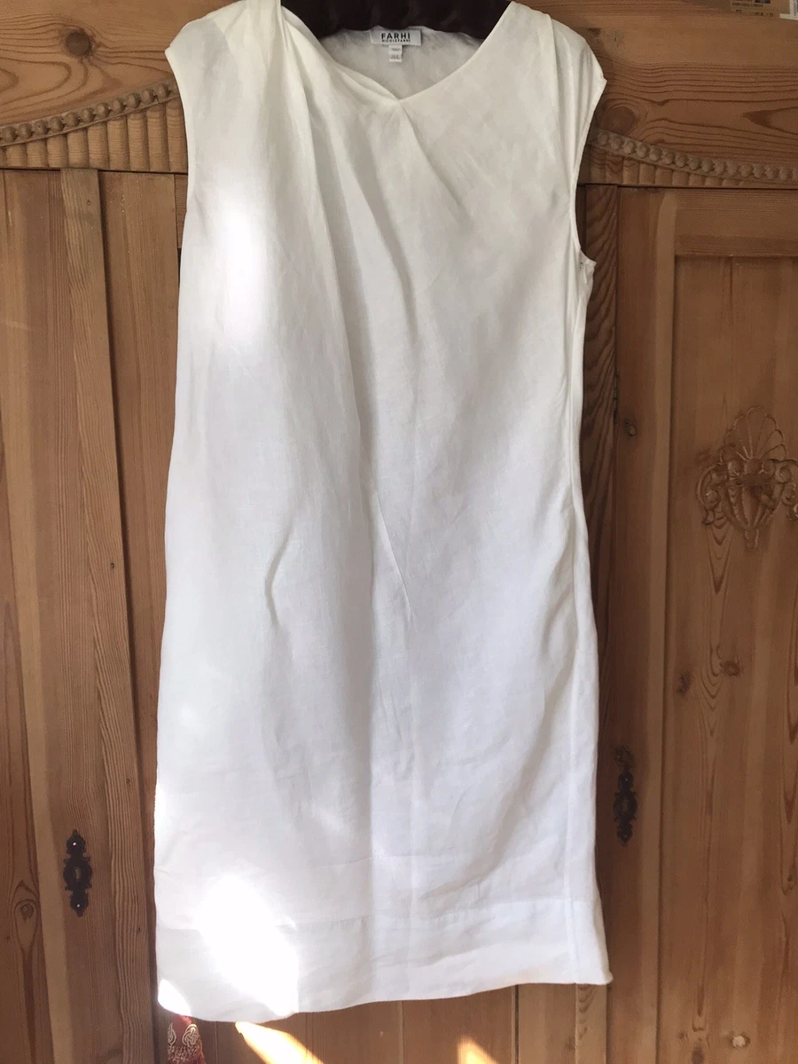 nicole farhi linen dress Nicole Farhi Sleeveless 100% Linen Dress Olive Green size 10