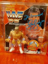 WWF Signed Lex Luger Hasbro Series 8 The Narcissist JSA Witnessed Free Ship