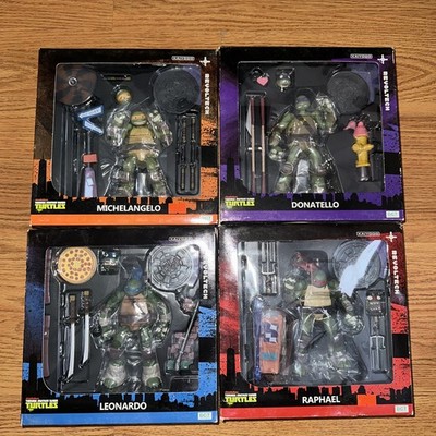 TEENAGE MUTANT NINJA TURTLES REVOLTECH 2014 SET OF 4 KAIYODO Brand New Sealed
