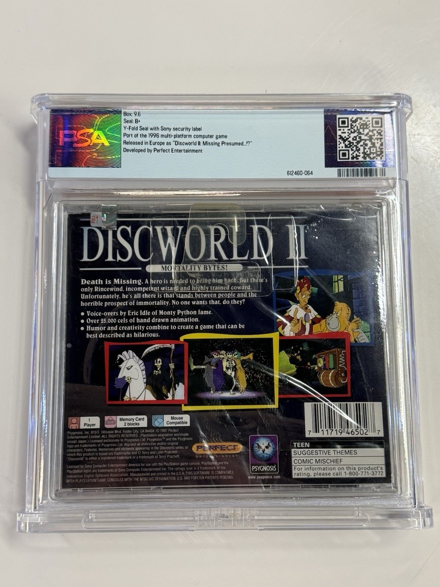 Discworld II: Mortality Bytes (Sony PlayStation 1, 1997) for sale