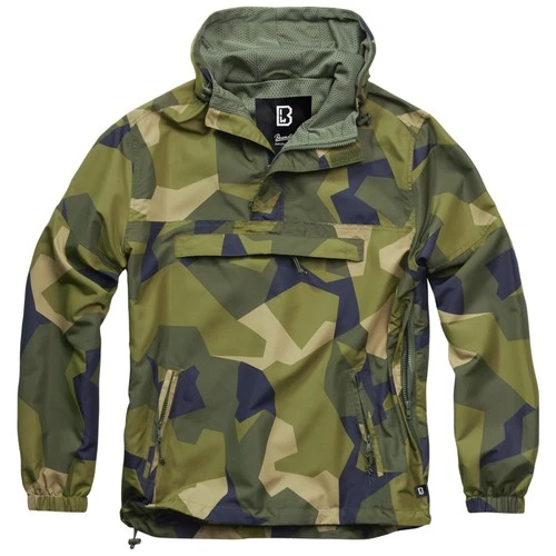 Brandit Summer Windbreaker Adjustable Breathable Mens Lining Swedish M90 Camo - product listing photo