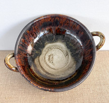 Vintage Stålhane Ceramic Bowl: Signed Scandinavian Stoneware