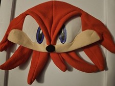Sonic The Hedgehog Knuckles Fleece Hat Anime Licensed USED, NO TAG 