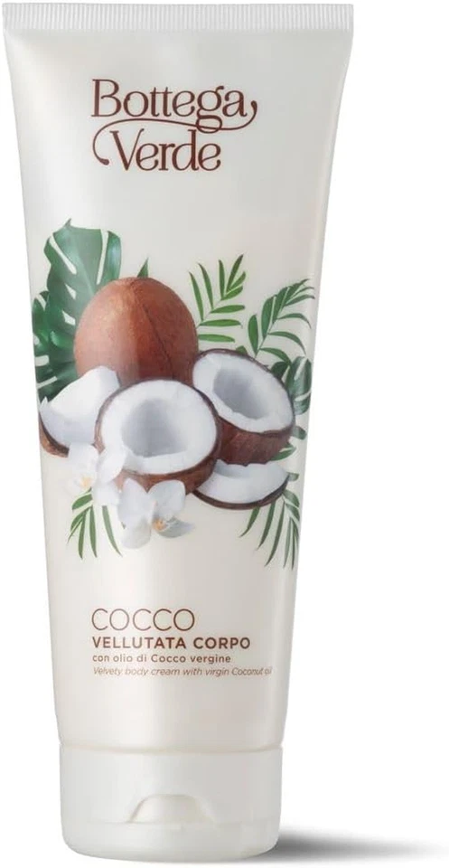 - Cocco, Crema Corpo Idratante, 200 Ml, Con Latte Di Cocco E Olio Di Cocco Vergi - Immagine 2 di 4