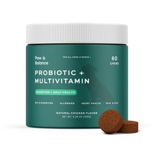 Dog Probiotics and Multivitamin Chews for Allergies, Digestive Health, Immune...