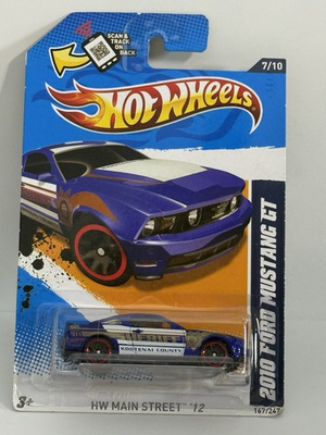 #ad 2010 Ford Mustang GT Police BLUE Hot Wheels 2012 HW Main Street 7 10 167 $4.99