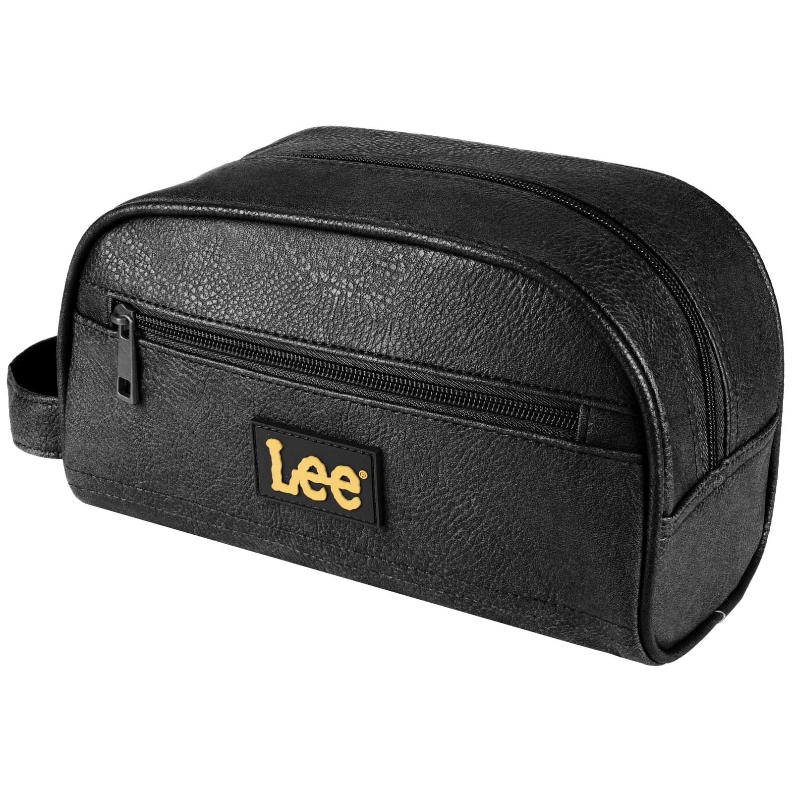 Lee Toiletry Bag for Men, PU Leather Travel Dopp Kit, Water-Resistant Men's S...