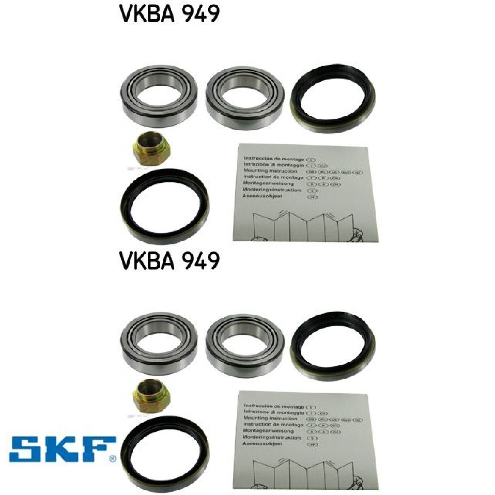 2x Radlagersatz SKF VKBA949 2 Radlager Satz links rechts Vorderachse Vorne - Bild 4
