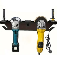 Angle Grinder Holder 2 Bay Angle Grinder Storage Rack for Workspace Garage