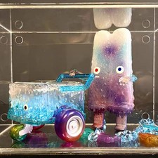 16M Design Popsicle Mon POPSICLE CAR SET Gradient Colorful PVC Figure Model Toy