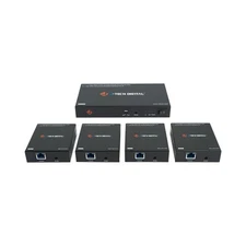 HDMI Extender Splitter 1x4 Over Single Cat5e/6 Ethernet Cable Up To 164ft. Su...