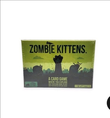Exploding Kittens Zombie 6.4 inches x 1.5 x 4.4 inches, Green, Black