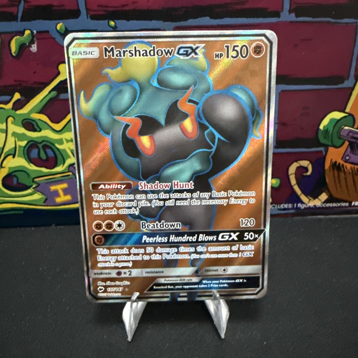Pokemon Card Burning Shadows Marshadow GX 137/147 Rare Ultra
